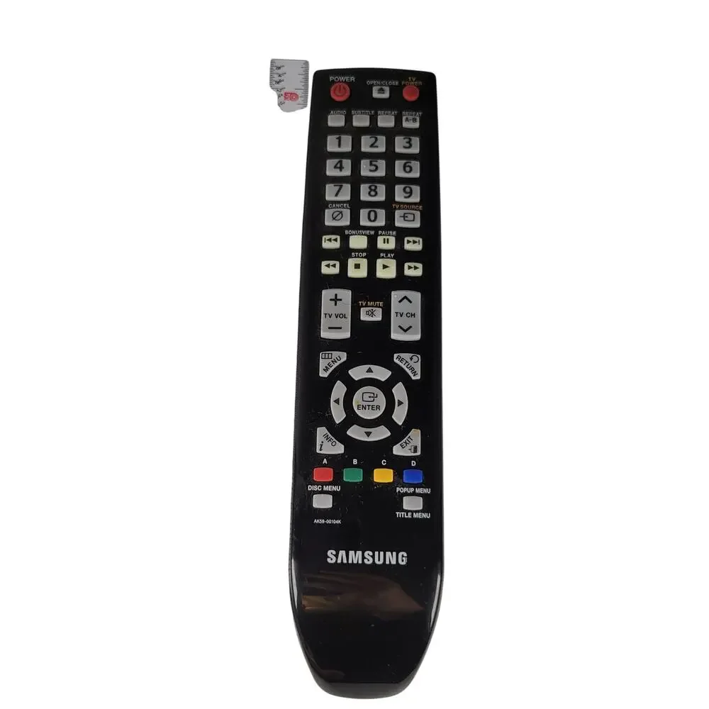 Samsung Remote Control AK59-00104K for Blu-Ray DVD Player Untested